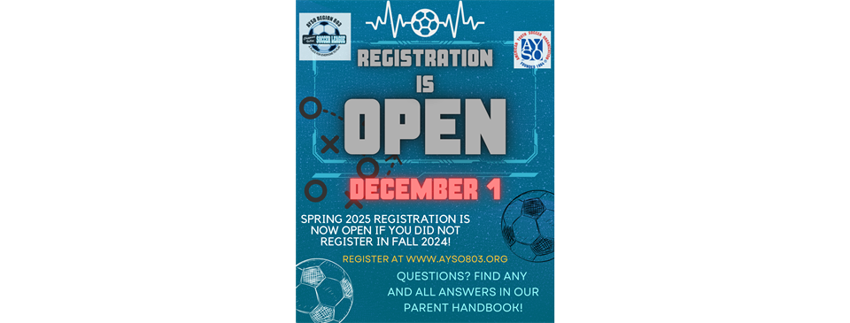 Spring 2025 Registration Open December 1!